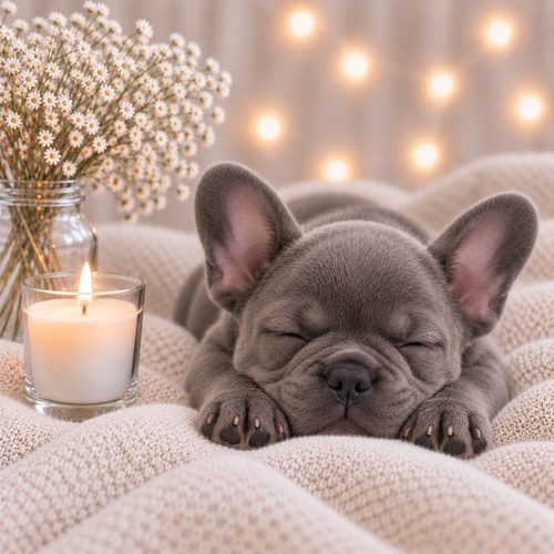 Grey French Bulldog