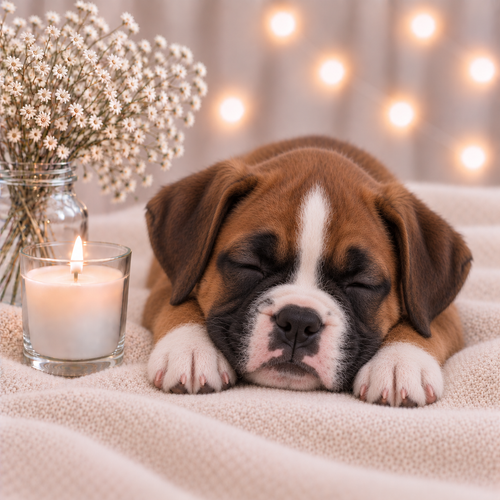 Fawn & White Boxer